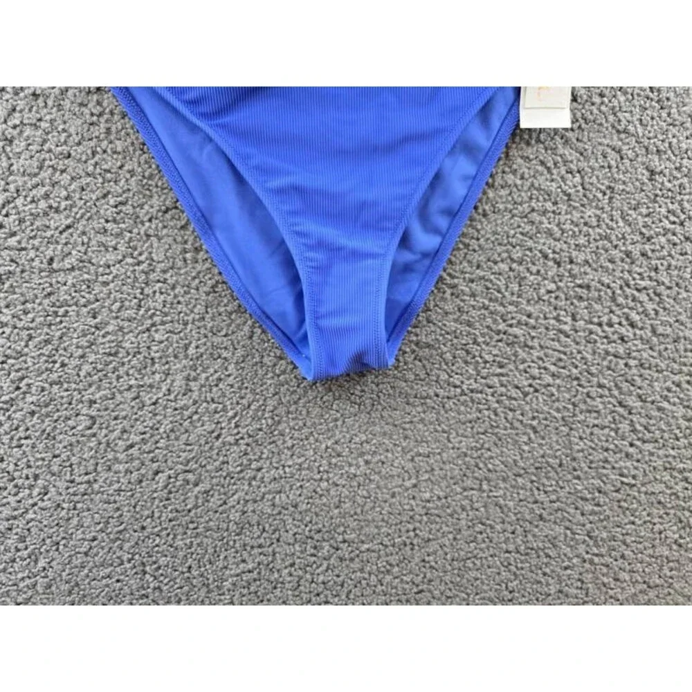 Raisins Indo High Waist Cheeky Bikini Brief Bottoms Juniors' XL Blue Pull On